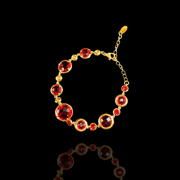 ROTES KRISTALLARMBAND