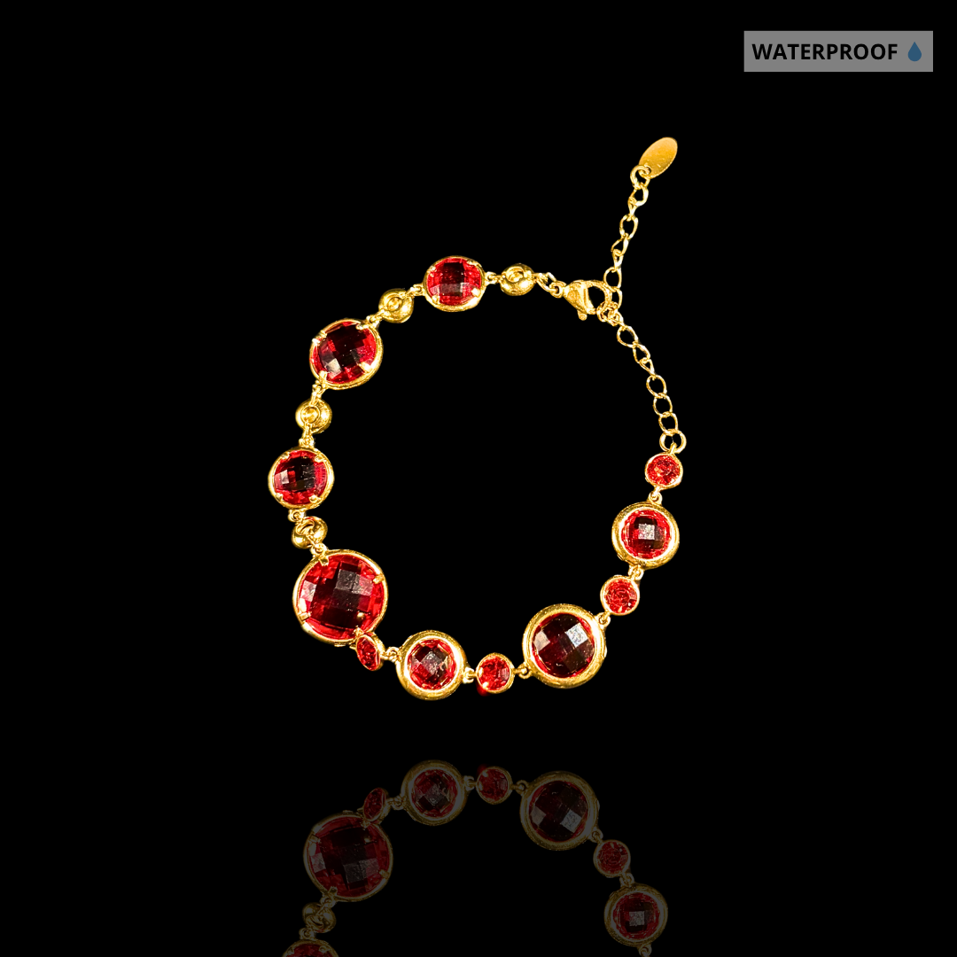 BRACELET RED CRISTAL
