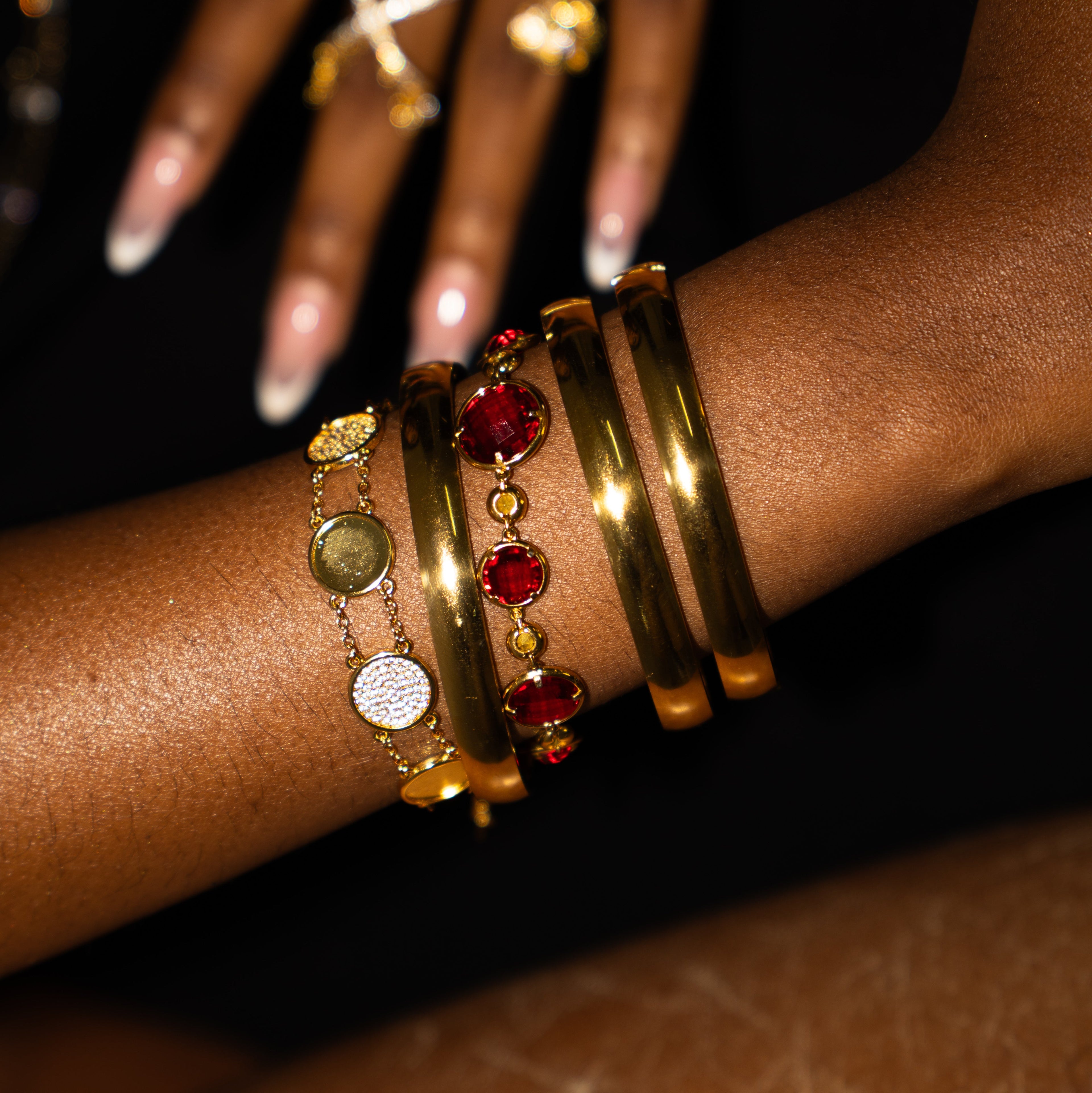 BRACELET RED CRISTAL